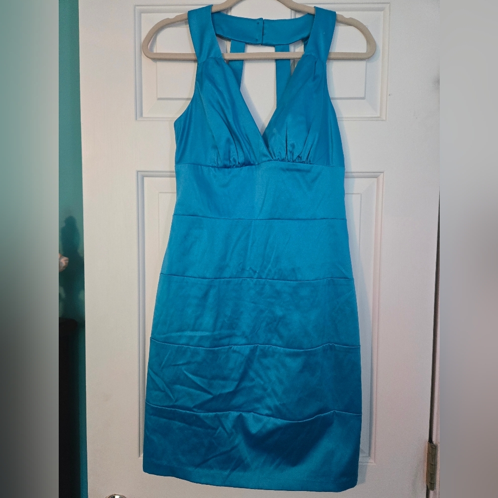 Bisou Bisou Turquoise Sheath Dress
